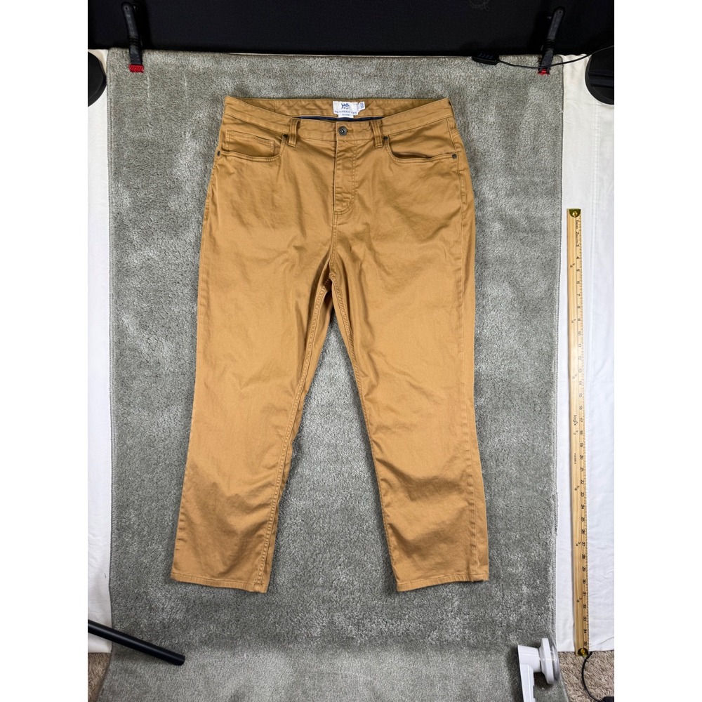 Southern Tide Sullivan Mens 35x30 Tan Khaki 5-Pocket Stretch Pants Brown 35 x 30
